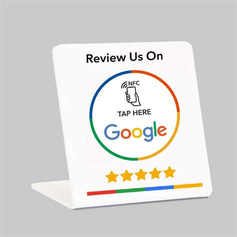 Big Size Google Review NFC Stand Simple With Google Review Waterproof