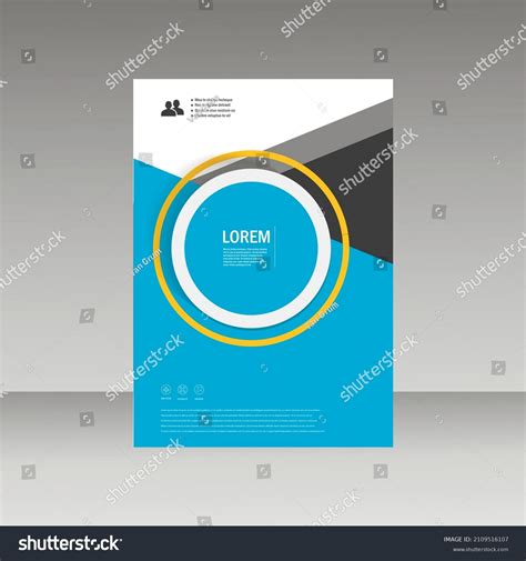 Vector Leaflet Brochure Flyer Template A4 Stock Vector Royalty Free