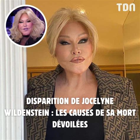 Disparition de Jocelyne Wildenstein les causes de sa mort dévoilées