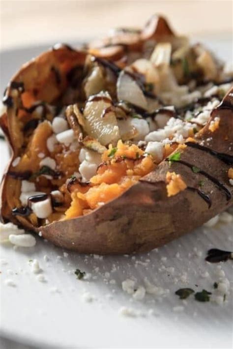 Roasted Yams with Balsamic, Goat Cheese, and Caramelized Onions ...