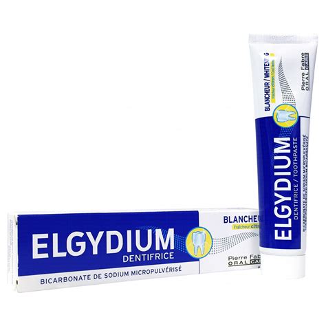 ELGYDIUM Dentifrice blancheur goût citron tube 75ml Pharmacie Prado