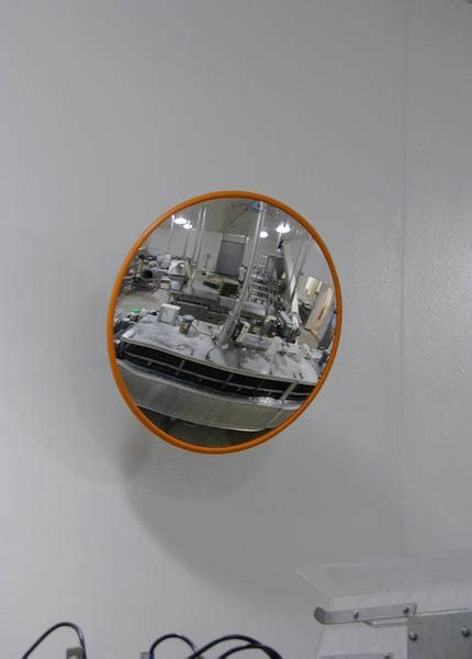 Stainless Steel Food Processing Mirror 450mm Securikey