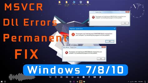 Fix All MSVCR MSVCP Dll Errors Permanently On Windows 7 8 10 For Every