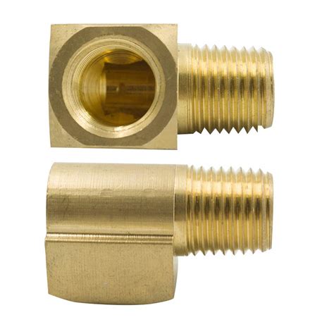 Legines Brass 90 Degree Street Elbow 1 8 NPT Male X 1 8 NPT Female