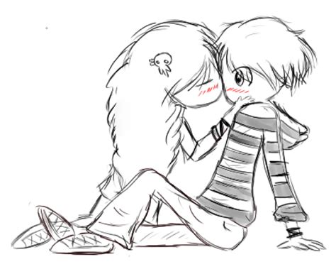 Two cute kids kissing.. or .. i dont even know. by Gochure on DeviantArt