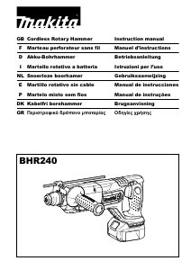 Manual De Uso Makita BHR240 Martillo Perforador