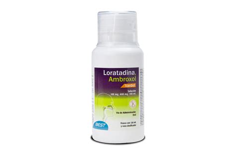 Loratadina Ambroxol 100600 Mg Solucion 120 Ml 1 Pieza Farmacias