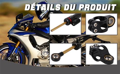 Jfg Racing Stabilisateur D Amortisseur De Direction Universel De Cm