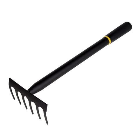 Garden Hand Rake Tines Metal Garden Cultivator Rake Small Tiller