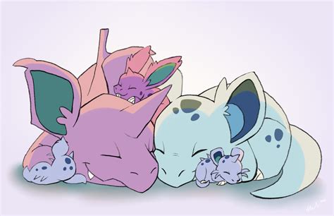 Nidorina, Nidorino, Nidoran Female & Nidoran Male | Cute pokemon ...