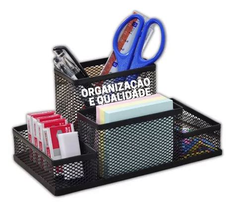 Porta Treco Organizador De Mesa Escrit Rio Caneta Aramado Mercadolivre