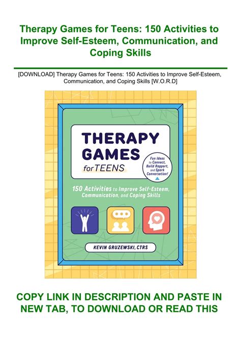 [DOWNLOAD] Therapy Games for Teens 150 Activities to Improve Self ...