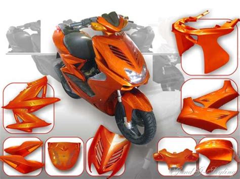 Verkleidungsset Verkleidung Dmp Yamaha Aerox Mbk Nitro Orange Metallic