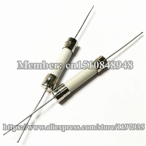 10pcs Ceramic Fuse 15a 630mm 15a With Pin Ceramic Fuse F15a 250v