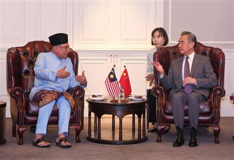 Anwar Receives Courtesy Call From Chinese Fm Wang Yi Scoop