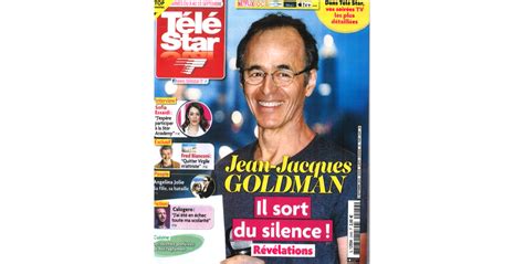 Photo Jean Jacques Goldman En Couverture Du Du Magazine Télé Star