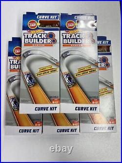 Car Track Set Hot Wheels Track Builder System Curve Kit Includes Cars Lot Of Sets