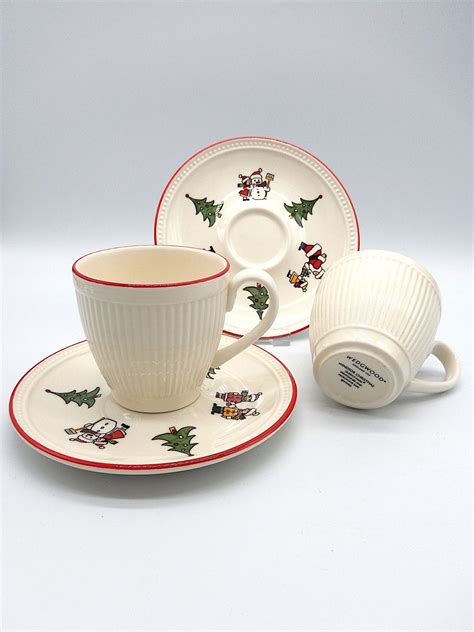 wedgwood windsor christmas kop en schotel whats  today