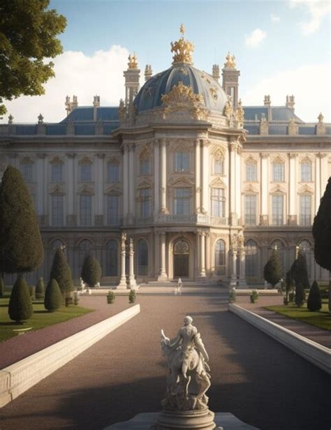 Premium AI Image | A majestic palace of Versaille with its grandiose ...