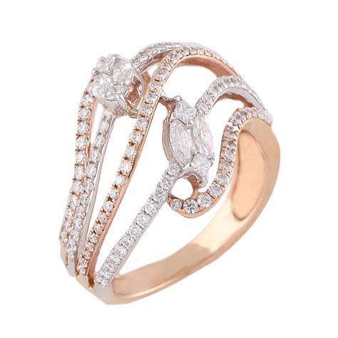 WAVY DIAMOND COCKTAIL RING Anmol Jewellers