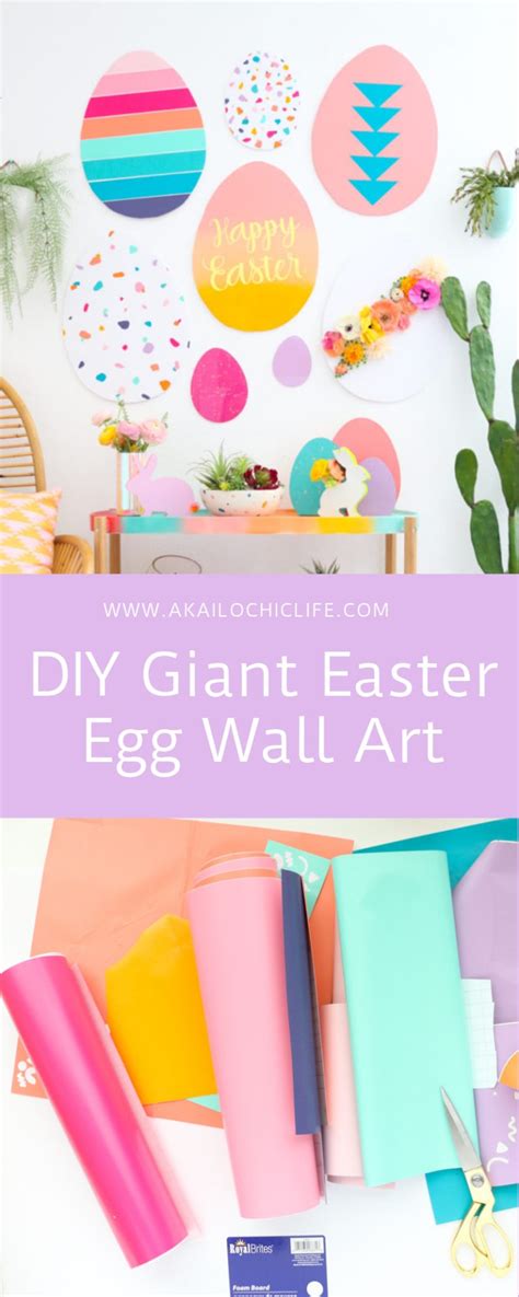 Diy Giant Easter Egg Wall Art A Kailo Chic Life