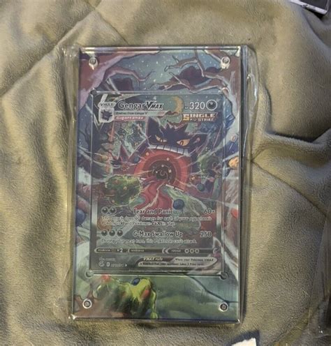 Gengar Vmax Alternate Art Custom Extended Art Pok Mon Display Case Ebay