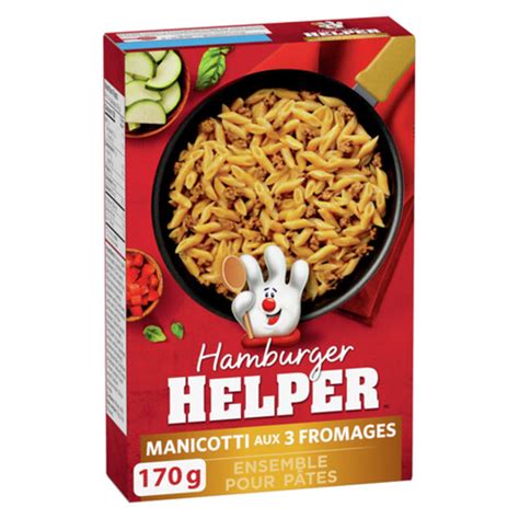 Betty Crocker Hamburger Helper 3 Cheese Manicotti Pasta Kit 170 G Voilà Online Groceries And Offers