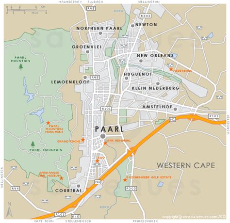 Paarl Map