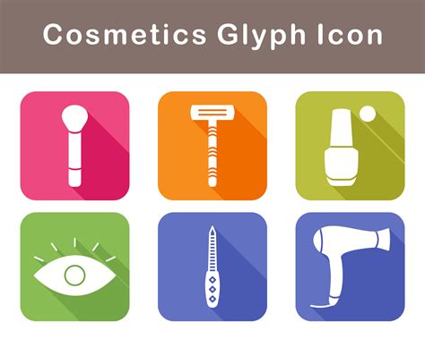 Cosmetics Vector Icon Set 21497715 Vector Art at Vecteezy