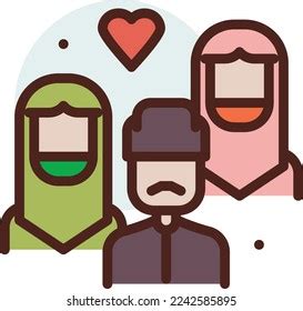 1 Poligami Vector Stock Vectors and Vector Art | Shutterstock