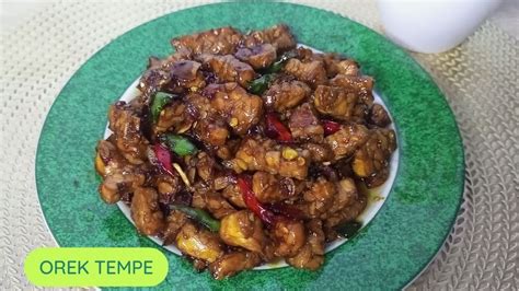 Resep Orek Tempe Basah Pedas Manis Youtube