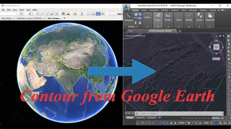 Create Contour From Google Earth To Civil D Youtube