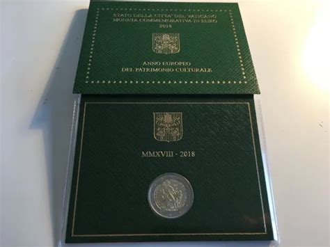 BLISTER 2 EURO Vatican 2018 Annee Europeenne Patrimoine Culturel