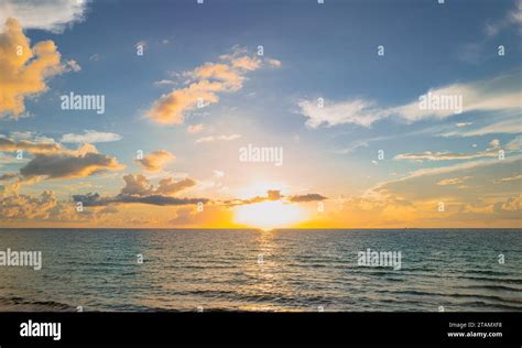 Sunrise Sea On Tropical Beach Landscape Of Beautiful Beach Beautiful