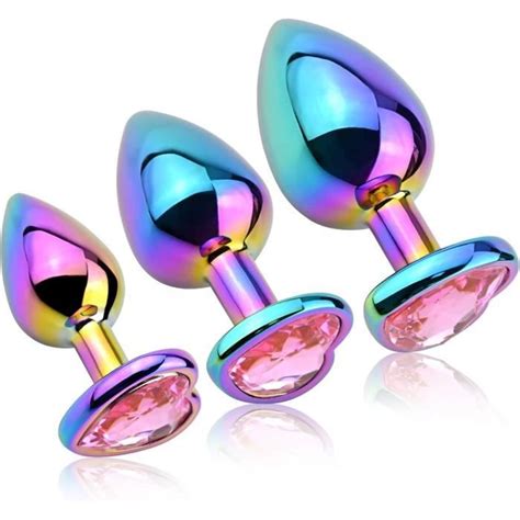 Bouchons Anaux En M Tal Bouchon De Cul Kit D Entra Nement Anal Jouets Sexuels Anaux De Luxe En