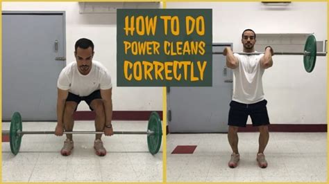 How To Do Power Cleans Correctly And Safely Form Video The White Coat