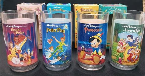 Walt Disney Burger King Collector Series Vintage Movie Glasses