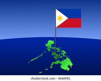 Mapa De Filipinas Y Bandera Filipina Vector De Stock Libre De