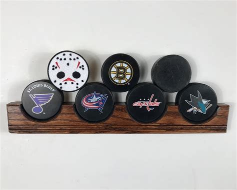 Hockey Puck Display Holds 4 10 Pucks - Etsy