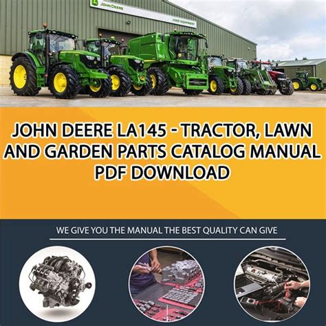 John Deere La145 Tractor Lawn And Garden Parts Catalog Manual Pdf Download Service Manual