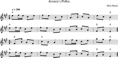 Jessicas Polka On Folk Tune Finder