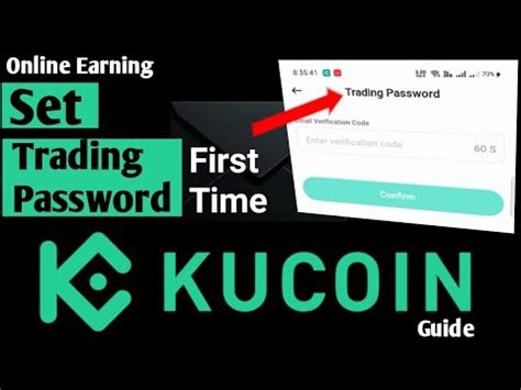 How To Set Trading Password Of Kucoin Crypto Trading Account Create