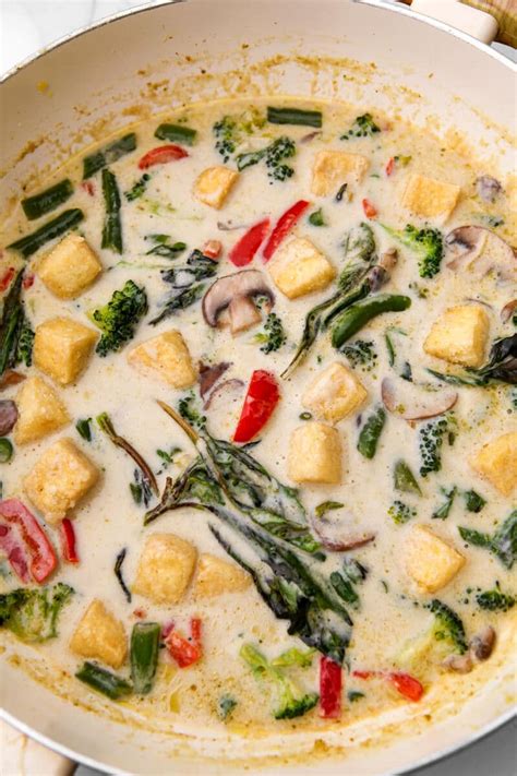 Thai Green Curry With Tofu The Hidden Veggies