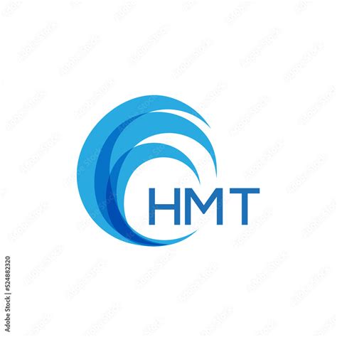 HMT letter logo. HMT blue image on white background. HMT Monogram logo ...