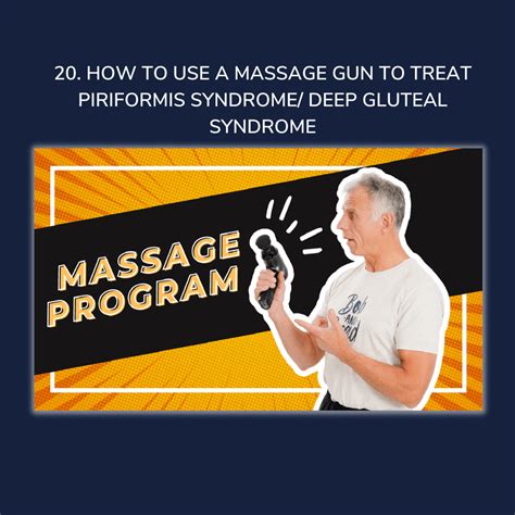 How To Use A Massage Gun To Treat Piriformis Syndrome Deep Gluteal