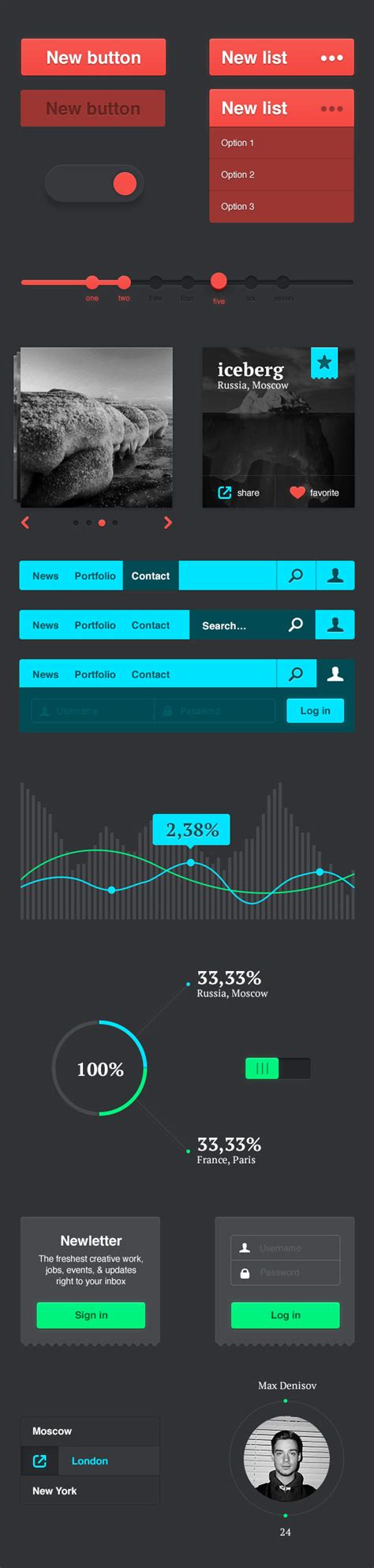 Business infographics psd template free download