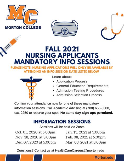 Fall 2021 Nursing Applicants Info Session Morton College