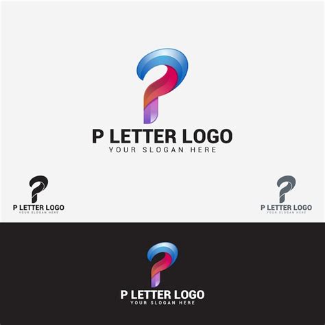 Logotipo De La Letra P Vector Premium