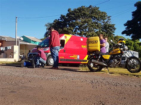 Motociclista Fica Ferido Ao Sofrer Queda No Bairro Canad Cgn O