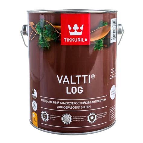 Купить Антисептик для бревен Tikkurila Valtti Log / Тиккурила Валтти ...